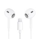 iPhone Earbuds/Headphones/Wired Earphones/Lightning Headsets[MFi Certified] Built-in Microphone & Volume Control Compatible with iPhone 14/13/12/11/SE/X/XR/XS/8/7, Support All iOS