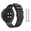 CUZOW Watch Bands Compatible with Polar Vantage M / M2 / Vantage Grit X/X Pro, 22mm Soft Silicone Replacement Strap - Black