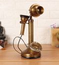 Antique Candle Style Brass Dummy Retro Telephone Vintage Home Decor & Gifting