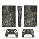 Guugoon Full Set Skins Compatible with PS5 Slim Digital Console and Controller, PS5 Slim Digital Decoration and Protective Stickers,4