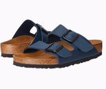 NEW Birkenstock Unisex Arizona BS 0051751 Regular Fit Blue Birko-Flor Sandals
