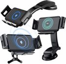 10W Wireless Car Fast Charger For Samsung Z Fold  4 5 iPhone 14 13 12 Car Holder