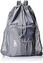 Speedo Deluxe Ventilator Mesh Equipment Bag Sac à Dos Mixte, Gris Clair, Taille Unique