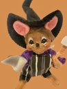 ANNALEE DOLL Halloween Toilet Paper Attack Mouse Witch 5” , #300316, 2016 trick