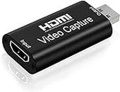 Meshiv Video Capture Cards l HDMI Video Capture Cards l 4k HDMI to USB 2.0 Video Capture Card 1080P HD Recorder Gaming, Live Broadcasting, Facebook Streaming Video, Teaching, Video Conference etc