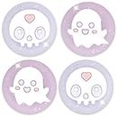 BelugaDesign Ghost Thumb Grips | Big Glitter Halloween Gothic Clear Jelly Joystick Grip Button Caps | Compatible with Sony Playstation PS5 PS4 Xbox Series X S Nintendo Switch Pro Controllers
