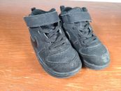 Zapatillas negras Nike Court Borough 870027-001 para niños pequeños talla 8C