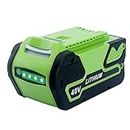 Epowon 6000mAh 40V Battery Compatible with GreenWorks G-MAX 40V 29472 29462 29252 20202 22262 25312 Cordless Chainsaw Power Tools