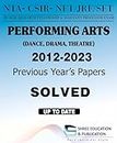 Nta Ugc Net PERFORMING ARTS (DANCE, DRAMA, THEATRE) Previous Year Paper Book | To Upto Date