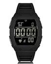 CIVO Uhr Herren Digitaluhr Sportlich Chronographen Schwarz Männer Uhr LED Wasserdicht Digital Armbanduhr Herrenuhr Stoppuhr Alarm Datum Gummi