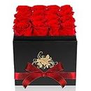 Perfectione Roses Luxury Preserved Roses in a Box, Red Real Roses Valentines Day Gifts for Her, Birthday Gifts for Women, for Wife