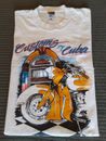 Camiseta De Colección CUSTOMS BY CUBA-Fred's Speed- Deportivas Motocicletas Para Hombre XL Blanca 
