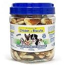 PCI Pet Center Inc. Chicken & Biscuits, Biscuits wrapped with Chicken Breasts Dog Treats, 1 Pound Container