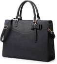 Laptop Tote Bag for Women 15.6 Inch Leather Work Bag Waterproof Briefcase Office
