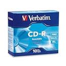 Verbatim 94935 Compact Disc CD-R 700MB 80 Minute 52x Recordable Disc (Pack of 10 Slim Case)