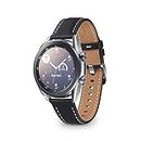 Samsung Galaxy Watch3 Smartwatch Bluetooth, Cassa 41mm acciaio, cinturino pelle, Rilevamento cadute, Monitoraggio sport, Batteria 247 mAh, IP68, Argento (Mystic Silver) [Versione Italiana]