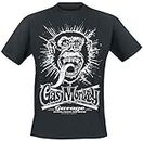 Gas Monkey Garage Flags Uomo T-Shirt Nero M 100% Cotone Regular