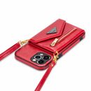 Women Crossbody Strap Wallet Case Fr iPhone 15 14 13 12 11 Pro Max Leather Cover