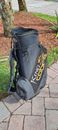 golf strong cart bag COBRA KING 3 div black gold shoulder strap all zip work