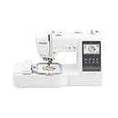 Brother SE700 Sewing and Embroidery Machine, 135 Designs, 103 Built-in Stitches, Computerized, 4" x 4" Hoop Area, 3.7" LCD Touchscreen Display, 8 Included Feet, White