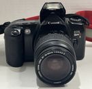 Canon EOS Rebel X S 35mm SLR Film Camera w/Canon 28-80mm Auto Focus Zoom Lens 