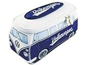 BRISA VW Collection - Volkswagen Bus T1 Camper Van Kombi 3D Neoprene Universal Bag - Makeup, Travel, Cosmetic Bag (Neoprene/Classic/Blue)