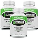 Estrohalt 3 Pack 180 Tablets- DIM Supplement (Diindolylmethane) and Indole-3-Carbinol (I3C) Best Estrogen-Blocker for Women & Men | Natural Aromatase Inhibitor Vitamin to Help PCOS, Menopause, and PMS