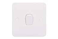 Schneider Electric Lisse White Moulded - Single Rocker 2 Way Light Switch, 10AX, GGBL1012S, White