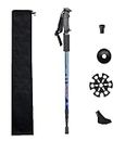 RudraLand Hiking Trekking Poles, Collapsible,Lightweight, Anti Shock, Hiking or Walking Sticks,Adjustable Hiking Pole for Men and Women, All Terrain Accessories and Carry Bag