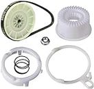 W10721967 Washer Pulley Clutch Kit & W10006384 Washer Drive Belt Fit for Whirlpool,Kenmore,Maytag, Replaces Parts AP5951296,PS10057144,W10006352,W10006353,W10006356,W10315818,W10326374,WPW10006384