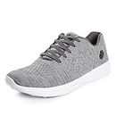 Bacca Bucci® Running Shoes Men Lightweight Fashion Sneakers Walking Footwear Tennis Athletic Shoes Slip-On for Outdoor Sport Gym Jogging (UK-11 to 13)- Grey, Size UK13