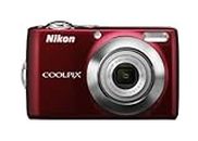 Nikon Coolpix L22 12.0MP Digital Camera with 3.6X Optical Zoom and 3.0-Inch LCD (Red-Primary)