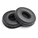Yizhet 1 Pair of 105 mm Round Replacement Faux Leather Ear Pads Compatible with Bose Sennheiser ATH Sony AKG Philips Audio-Technica Razer Kraken Headphones (Diameter 10.5 cm, Black)