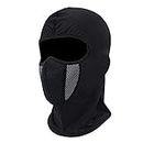 PrimeBox Full Neck Cover Breathable Mesh Cotton Fabric Reusable Washable Full Cover Face Mask For Bike Riding Under Helmet Daily Use Cap Mask