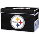 Franklin Sports Pittsburgh Steelers NFL Storage Footlocker Bin - Small Folding Organizer Container - NFL Office, Bedroom + Living Room Décor - 22" x 14"