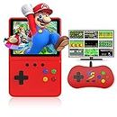 Heiko Retro Portable Handheld Game Console to Experience 500 Classic Games Anytime Anywhere, 3.5In Screen Video Game Console 1200mAh, Handheld Video Game Support for Connecting TV & Two Players(Red)