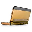 TNP Case Compatible with [ New Nintendo 3DS XL LL 2015 ], Gold - Plastic + Aluminum Full Body Protective Snap-on Hard Shell Skin Case Cover New Modified Hinge-Less Design