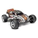 Traxxas Rustler: 1/10 Scale Stadium Truck, Fully-Assembled, Waterproof, Ready-To-Race, with TQ 2.4GHz Radio System, XL-5 Electronic Speed Control, and ProGraphix Painted Body - Orange Requires: Battery and Charger