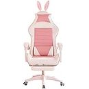 ASADFDAA Chaise de Bureau Pink Gaming Chair,Computer Office Chair,Internet Cafe Sports Racing Chair,Girls Lovely Live Home Bedroom Chair,Swivel Chair (Color : Pink)