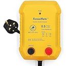 FenceMate AC Powered Electric Fence Energiser Output 0.5J Peak 10 kV, Low Impedance for Avg. 2 km up to 10 km, Fence Charger to Protect Poultry and Livestock, Fencer for Homestead, Garden, Pond
