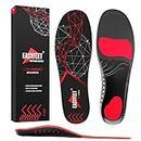 Anti-Fatigue Shoe Insoles - High Arch Support Insoles - Shoe Inserts Orthotics Men Women - Plantar Fasciitis Heel Arch Feet Pain Flat Feet - Work Boot Sneakers Hiking Shoe