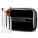 Sheer Cover Studio - Ultimate Brush Kit - Foundation Brush - Lip Brush - Concealer Brush - Contour Brush - with FREE Case - 5 Pieces