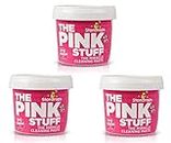 The Pink Stuff Miracle Lot de 3 pots de pâte nettoyante multi-usage 500 g