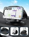 Car Phone Holder, 360° Rotatable Phone Holder for Car Dashboard, Horizontal & Vertical Viewing Car Phone Mount，Washable Reusable Car Mobile Phone Holder, for iPhone Samsung Android Smartphones (Black)