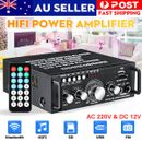 600W HiFi bluetooth Power Amplifier 2CH USB Home Stereo Audio USB FM Radio 