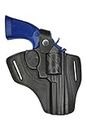 VlaMitex R4 Holster pour Revolver Smith & Wesson 10/19/44/66, Canon 4 Pouces, en Cuir
