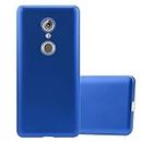 cadorabo Case works with ZTE Axon 7 MINI in METALLIC BLUE - Shockproof and Scratch Resistant TPU Silicone Cover - Ultra Slim Protective Gel Shell Bumper Back Skin