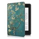 ProElite Slim Smart Flip case Cover for All New Amazon Kindle 10th Generation 2019 [Flowers] (Not Fit Paperwhite)