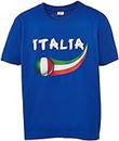 Supportershop Italia Calcio Fan T-Shirt, Blu (Blu Elettrico), 12/14 Anni