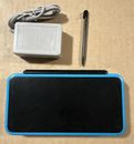 Nintendo 2DS XL Handheld Gaming System - Black & Turquoise with Pen/Charger/Game